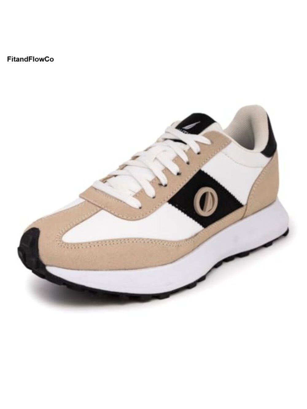 Lightweight Cushioned Faux Leather Walking Sneakers Lace-Up Athletic